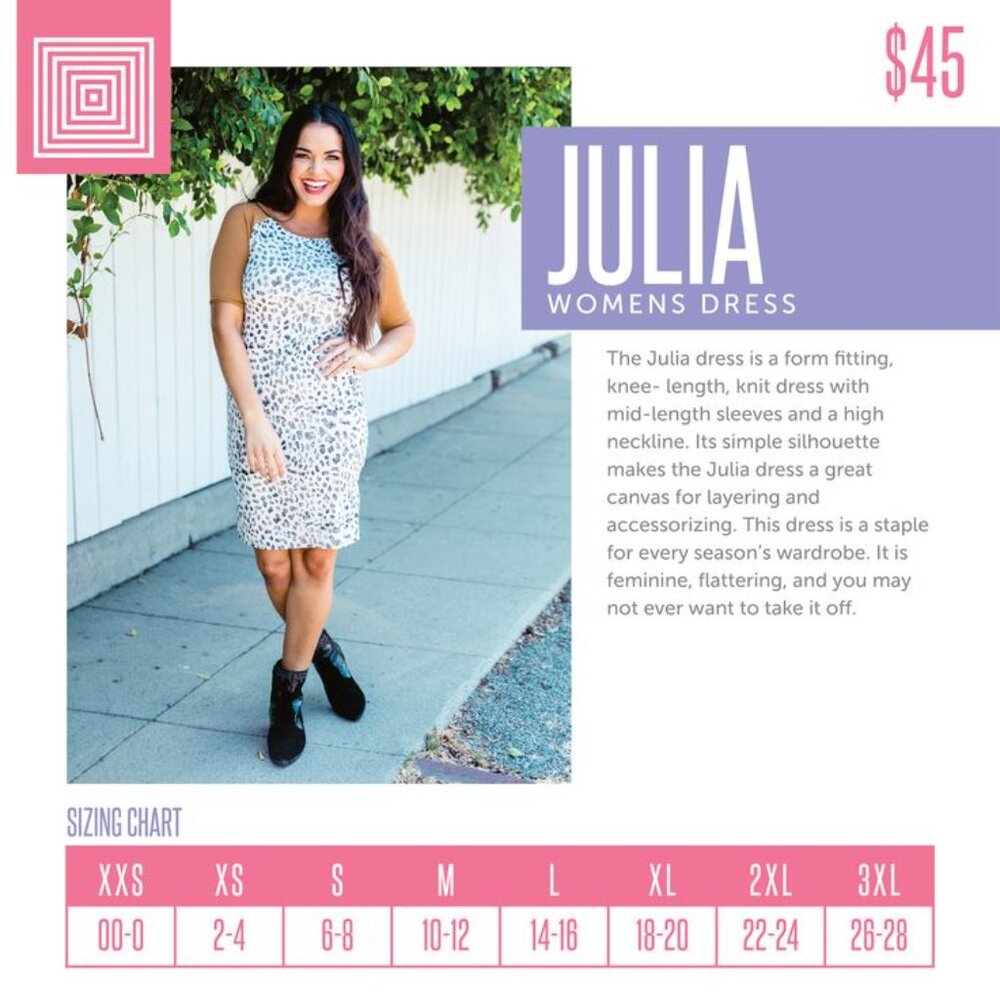 LuLaRoe Julia Tshirt Pencil Dress Size Small Solid Blue Pink Color Block - Picture 4 of 4